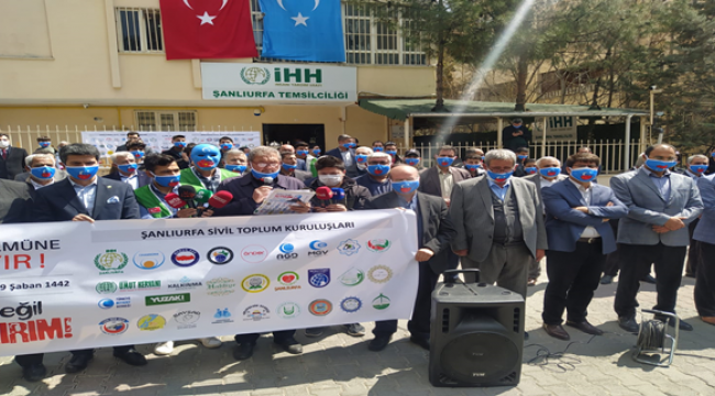 Çin Zulmüne Şanlıurfa'dan Tepki