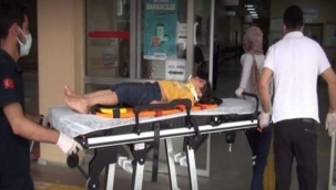 Haliliye'de oyun oynarken ölümden döndü