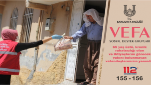 Vefa Sosyal Destek Görev Başında Olacak