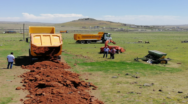 Viranşehir Belediyesinden kırsal mahallelerde stabilize yol çalışması