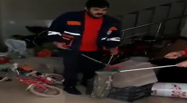 Viranşehir'de eve giren yılan paniğe neden oldu