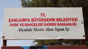 Akçakale mesire alanında çalışmalar sürüyor