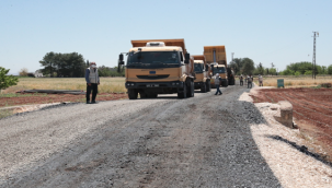 Başkan Beyazgül Eyyübiye'deki asfalt çalışmalarını inceledi