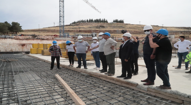 Başkan Kuş, devasa projeyi yerinde inceledi