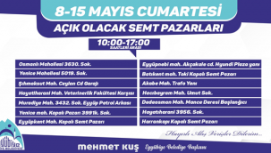 Eyyübiye belediyesi, açık olacak semt pazarlarını belirledi