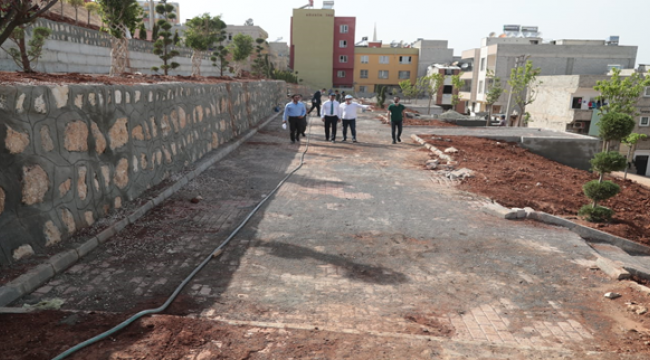 Eyyübiye Belediyesi ilçeye kimlikli parklar kazandırıyor.