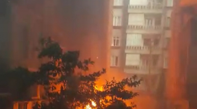 Haliliye'de korkutan yangın