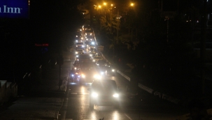 Şanlıurfa'da Filistin halkı için destek konvoyu düzenlendi.