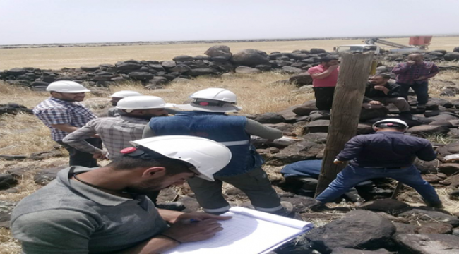 Şanlıurfa'da fırtınanın yıktığı elektrik şebekesi onarılıyor