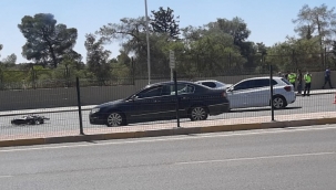 Tugay önünde kaza, 1 yaralı