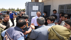  Vali Erin Telabyad'da incelemelerde bulundu