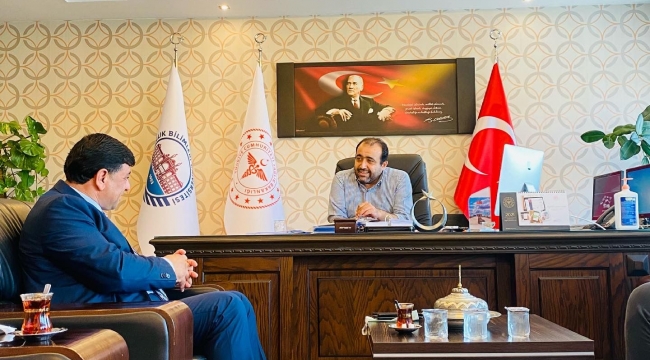 Başkan Aslan'dan Başhekim Kaya'ya Ziyaret