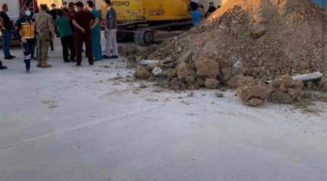 Ceylanpınar'da göçük meydana geldi