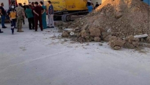 Ceylanpınar'da göçük meydana geldi