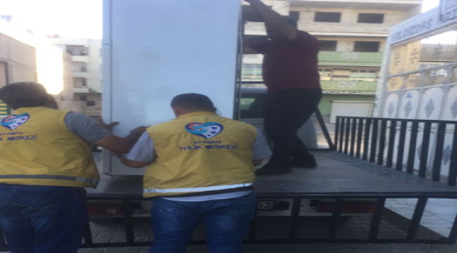 Eyyübiye belediyesi, yardımlarına aralıksız devam ediyor.