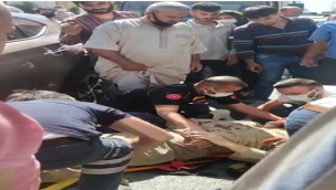 Haliliye'de otomobil toplu taşıma aracını çarptı