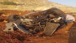 Şanlıurfa'da araç uçuruma yuvarlandı