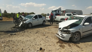 Şanlıurfa"da iki araç çarpıştı, 7 yaralı