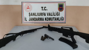 Şanlıurfa'da kaçak silah operasyonu