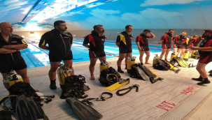 Şanlıurfa'da  tüplü dalış eğitimi verildi