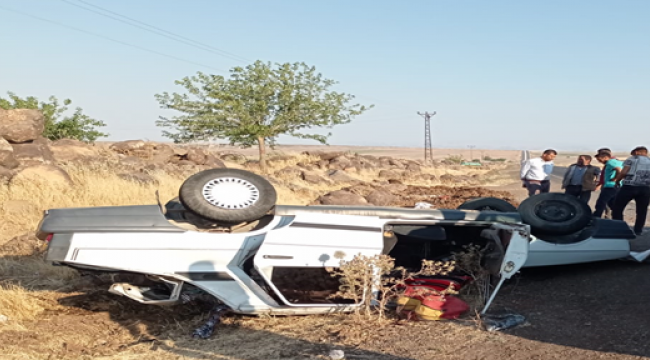 Urfa'da otomobil şarampole yuvarlandı, 1 ölü, 3 yaralı