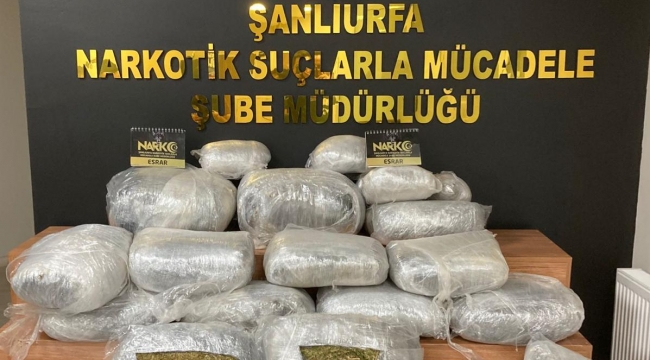 Urfa"da uyuşturucu operasyonu