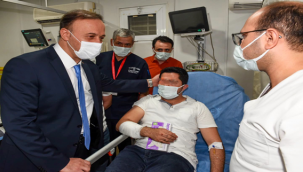 Vali Erin, Yaralı polisleri ziyaret etti