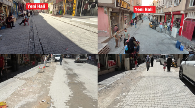 Viranşehir'de deforme olan yollar onarılıyor