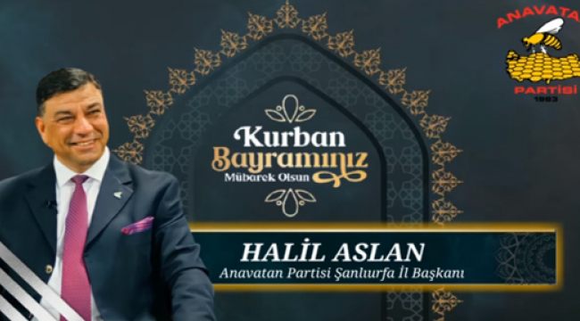 Başkan Aslan'dan Kurban Bayramı Mesajı