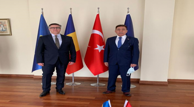 Erdem, Romanya Ankara Büyükelçisi Ştefan Tinco'yu ziyaret etti 