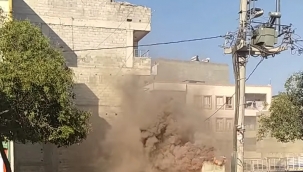 Şanlıurfa'da elektrik trafosu parladı