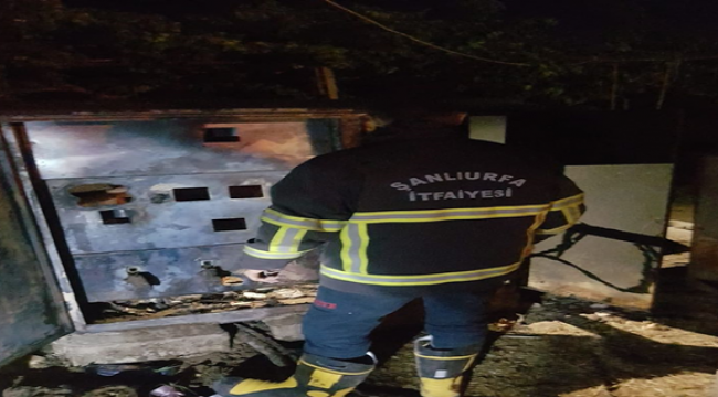 Şanlıurfa'da Trafo Yangını