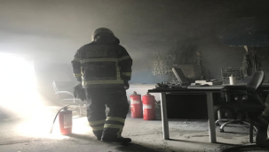 Şanlıurfa'daki iş merkezinde yangın