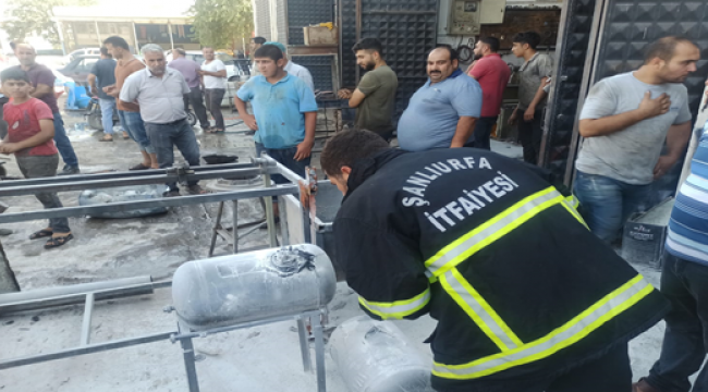 Suruç'ta tüp patladı!