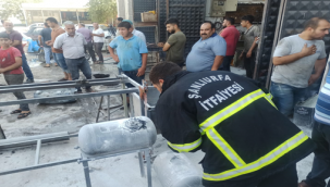 Suruç'ta tüp patladı!