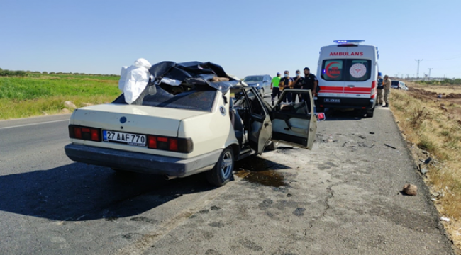 Suruç yolunda feci kaza: 1 ölü, 2 yaralı