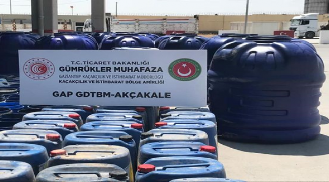Akçakale Gümrük Kapısında Bidon Yakalandı