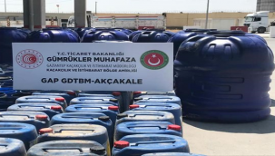 Akçakale Gümrük Kapısında Bidon Yakalandı