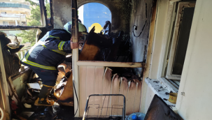 Haliliye'de bir evde yangın çıktı