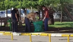 Hastane bahçesinde şüpheli paket!