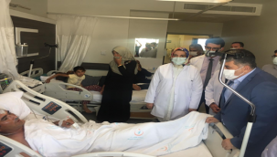 Müdür Gülüm, yaralı  güvenlik görevlilerini ziyaret etti