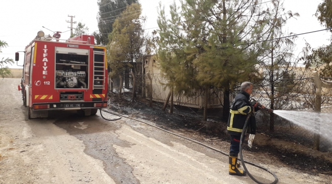 Şanlıurfa çadır kentte yangın çıktı