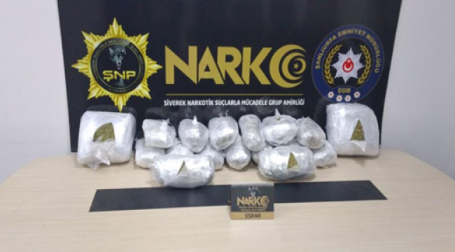Şanlıurfa'da uyuşturucu operasyonu