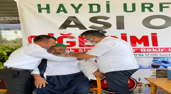Urfa'da esnaftan aşı kampanyasını tam destek 