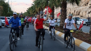 ANLIURFA'DA FARKINDALIK İÇİN PEDAL ÇEVİRDİLER