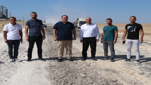 Başkan Ekinci OSB'de yol genişletme çalışmalarını inceledi