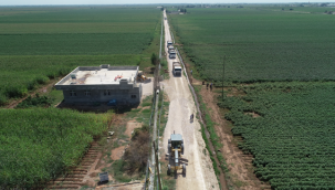Eyyübiye belediyesi kırsalda da yol yapımını aralıksız sürdürüyor