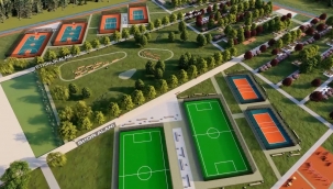 EYYÜBİYE'DE DEVASA MİLLET BAHÇESİNİN YAPIMI SÜRÜYOR. 