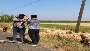 Sağlık çalışanları aşı için köy yollarında