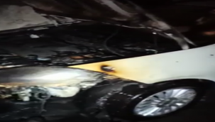 Şanlıurfa'da araçları benzin dökerek yaktılar!